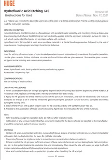 IFU-HF-Etchant Hydrofluoric Acid Etching Gel